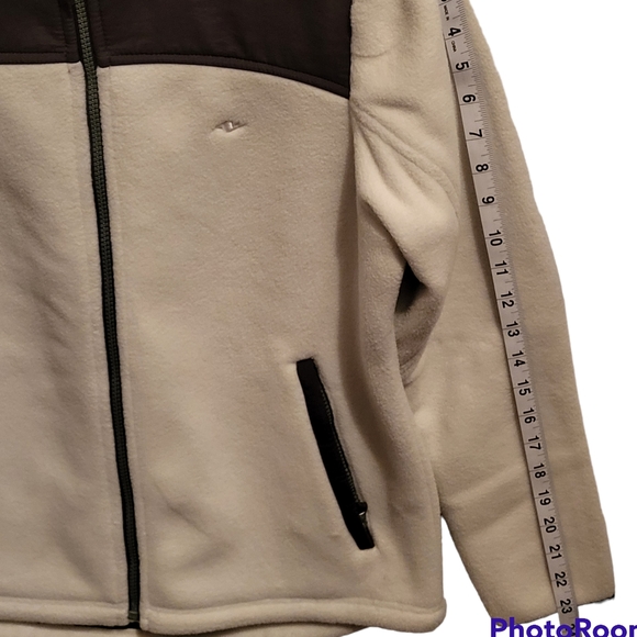 Athletics Work Women's Winter Jacket Size Small Cream and Brown Long Sleeves - Picture 10 of 13